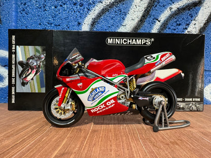 RARE DUCATI 998R 2002 BRITISH SUPERBIKES SHANE BYRNE MINICHAMPS