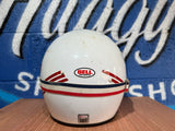 VINTAGE MOTO 3 BELL CRASH HELMET WITH GOGGLES