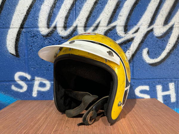 VINTAGE LARGE BELL MOTOCROSS CRASH HELMET