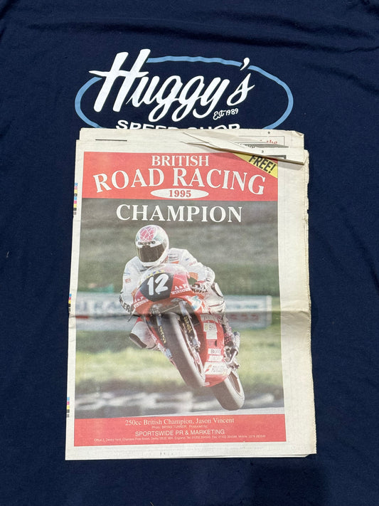 VINTAGE BRITISH ROAD RACING 1995 NEWSPAPER