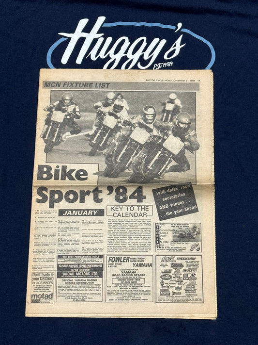 VINTAGE MCN BIKE SPORT CALENDER 1984 BOOKLET