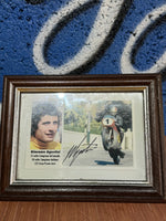 GENUINE SIGNED GIACOMO AGOSTINI CLASSIC RACER PLAQUE