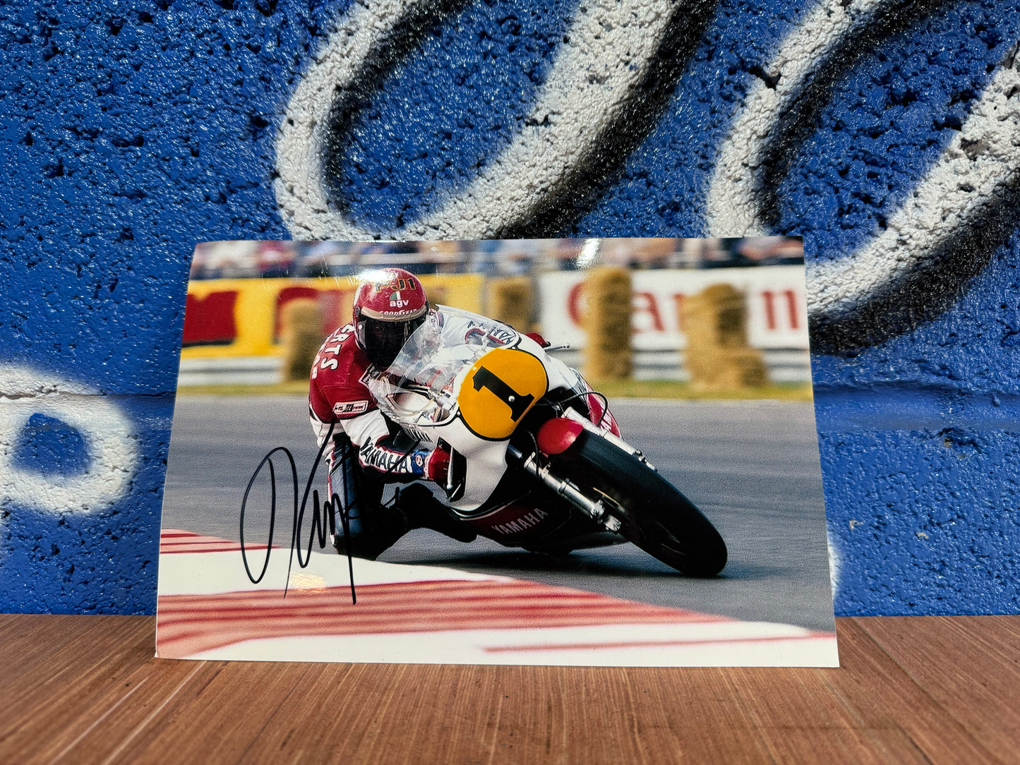 GENUINE KENNY ROBERTS HAND SIGNED PHOTO