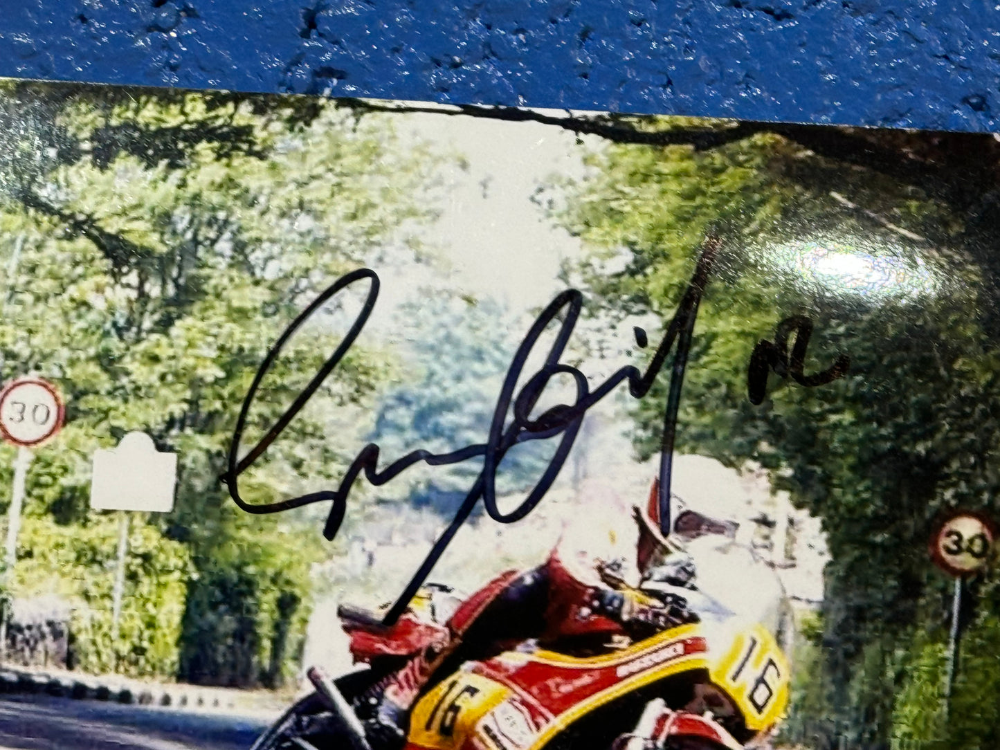 GENUINE MICK GRANT HAND SIGNED TT PHOTO