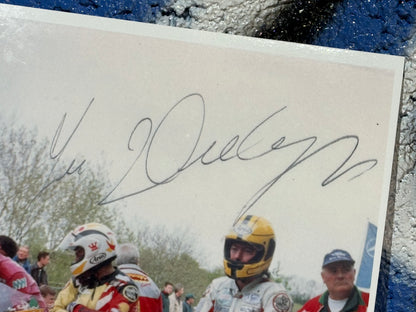 GENUINE HAND SIGNED JOEY DUNLOP TT PHOTO