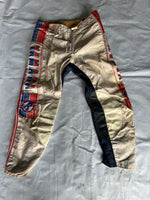 VINTAGE GENUINE YAMAHA M. ROBERT 36'' RED WHITE AND BLUE MOTOCROSS TROUSERS