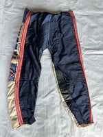 VINTAGE GENUINE YAMAHA M. ROBERT 36'' RED WHITE AND BLUE MOTOCROSS TROUSERS