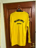 VINTAGE 1970'S YELLOW SUZUKI JAPAN TOP