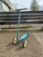 GENUINE VINTAGE BLUE HONDA KICK AND GO SCOOTER