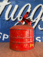VINTAGE RED SAFETY OIL CAN