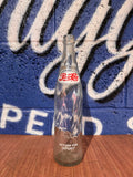 VINTAGE WHITE PEPSI-COLA PINT SIZED MONEY BACK BOTTLE