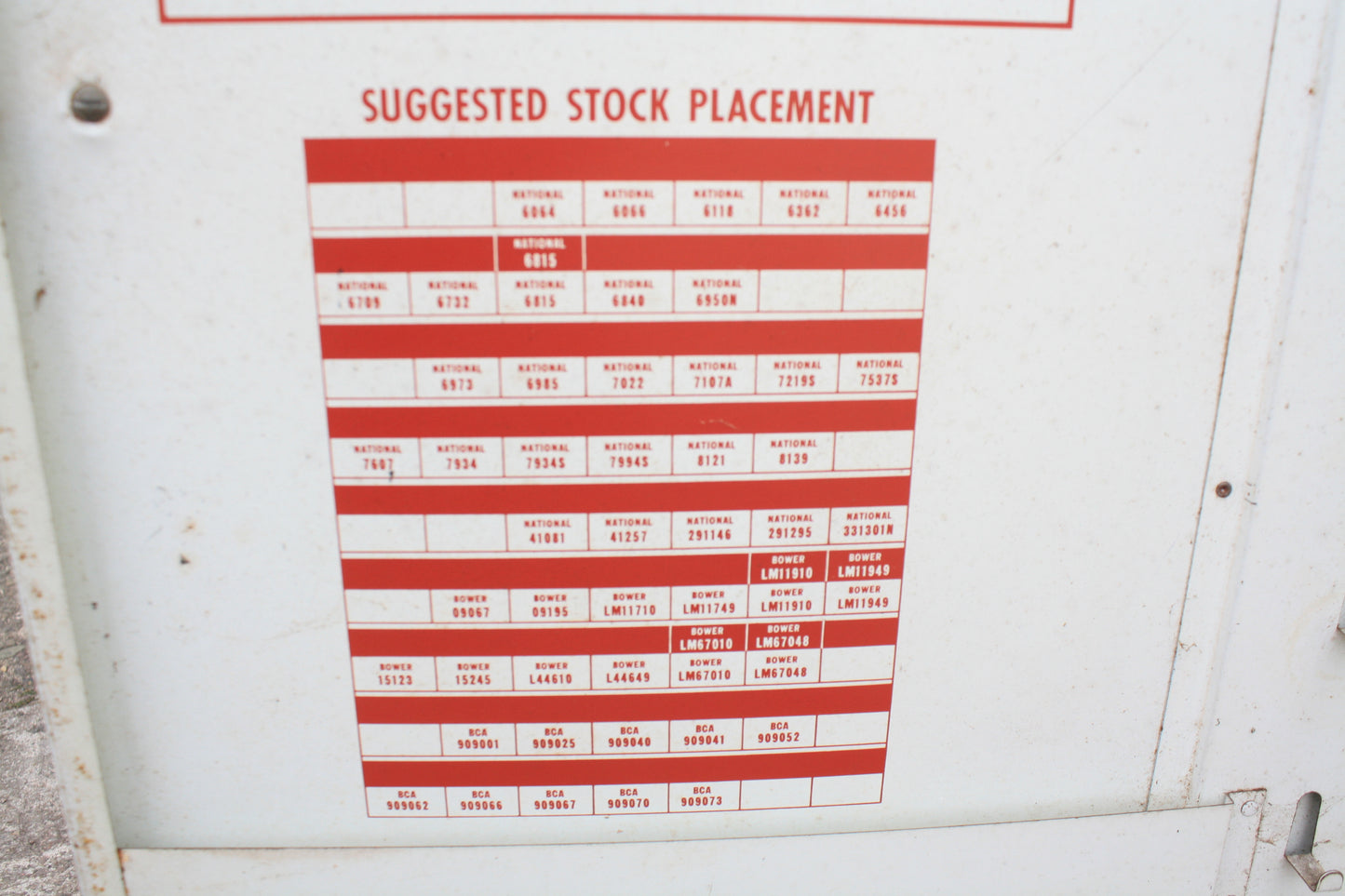 VINTAGE FEDERAL MOGUL WHEEL SAFETY DISPLAY CABINET