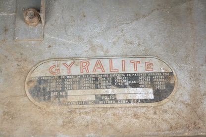 VINTAGE GYRALITE TRAIN LIGHT HOUSING