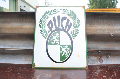 VINTAGE ENAMEL PUCH 19.5"x15.5" METAL SIGN