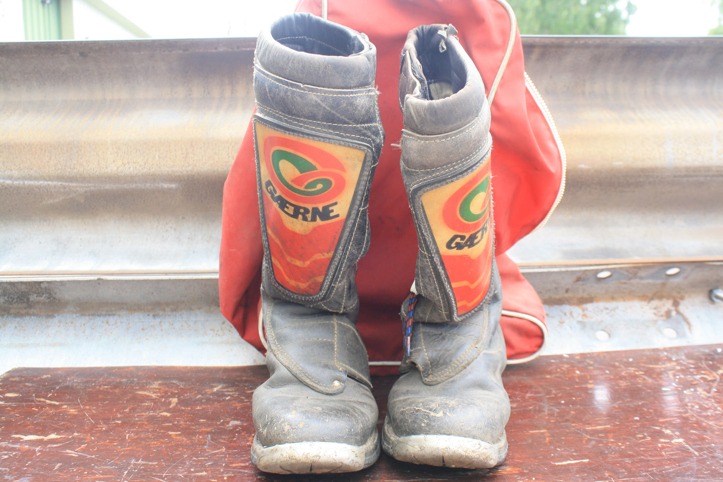 VINTAGE GAERNE ANSWER SIZE 10 BLACK MOTOCROSS BOOTS