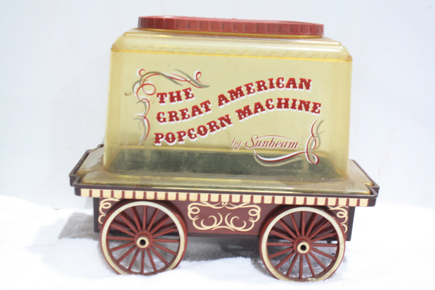 VINTAGE SUNBREAM GREAT AMERICAN POPCORN MACHINE WAGON