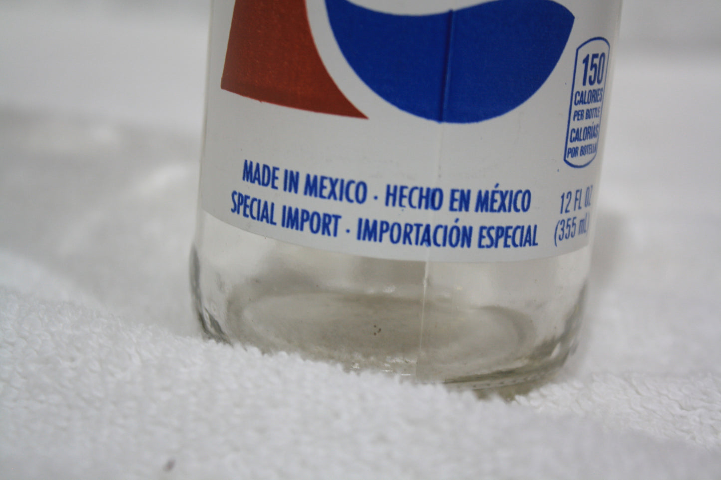 VINTAGE PEPSI COLA MEXICAN 355ML 12OZ BOTTLE