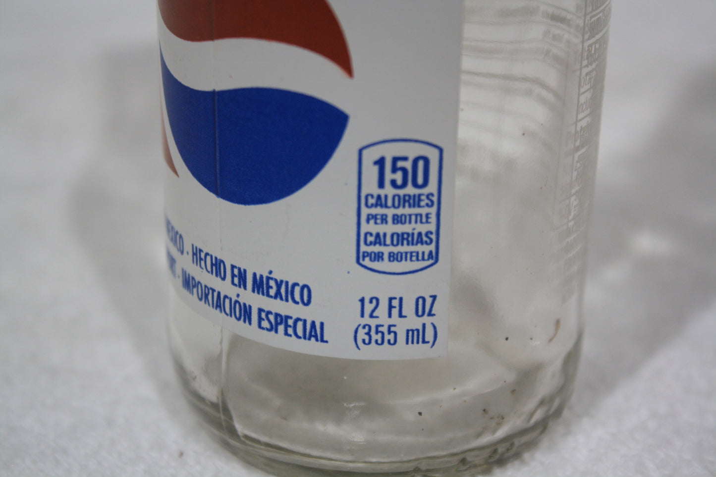 VINTAGE PEPSI COLA MEXICAN 355ML 12OZ BOTTLE