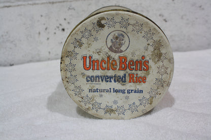 VINATGE 1985 UNCLE BEN'S CONVERTED RICE 64Oz METAL TIN