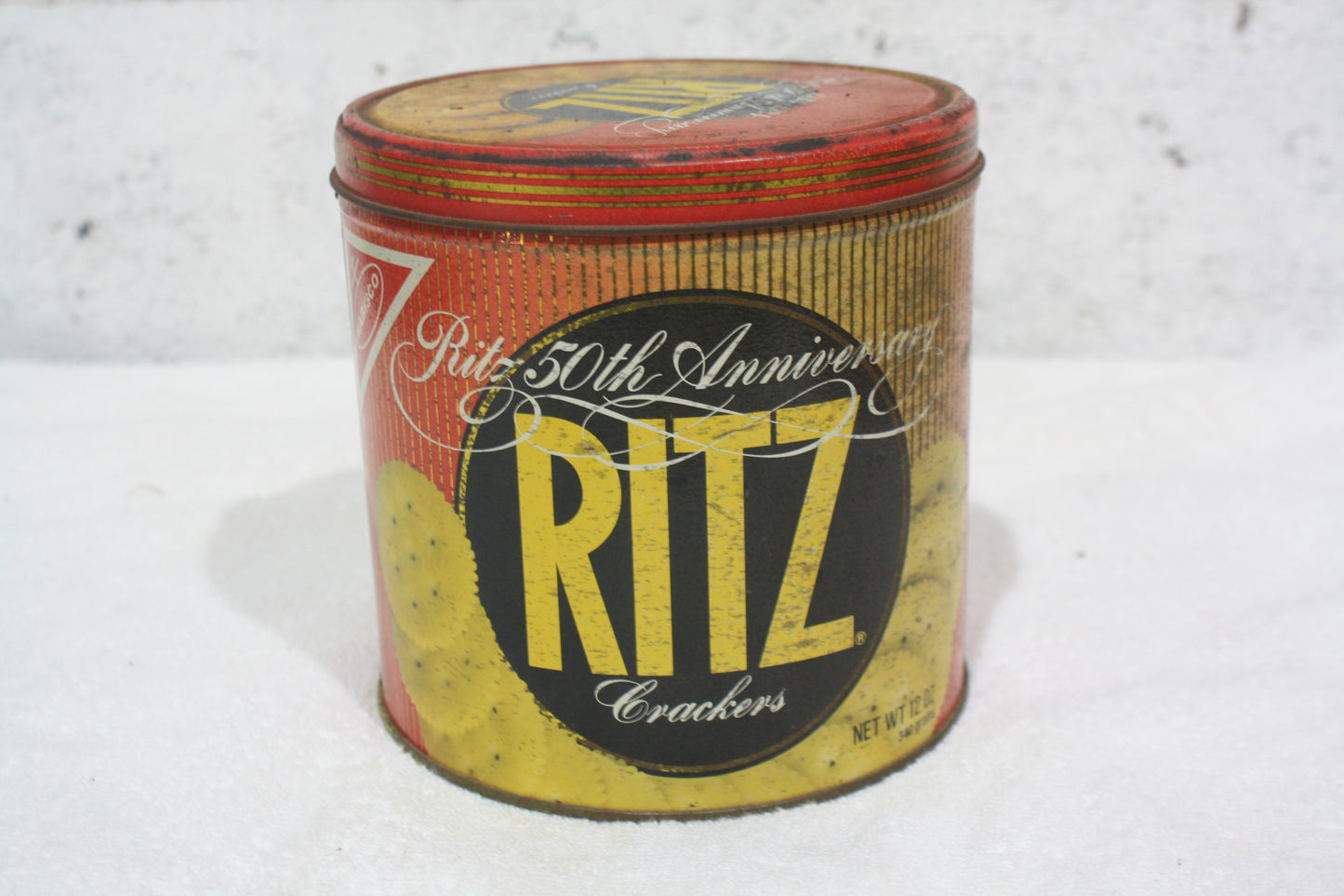 VINTAGE 1984 RITZ CRACKERS 50th ANNIVERSARY METAL TIN