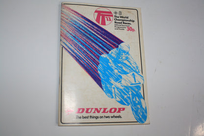 VINTAGE 1968-76 TT ISLE OF MAN OFFICIAL TRACK PROGRAMME AND GUIDES