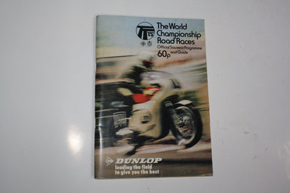 VINTAGE 1968-76 TT ISLE OF MAN OFFICIAL TRACK PROGRAMME AND GUIDES