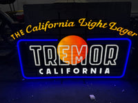 TREMOR CALIFORNIA LIGHT LAGER LIGHT UP SIGN