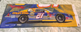 NASCAR WALL DECOR GIFT SET 1X BAG 3X FLAGS